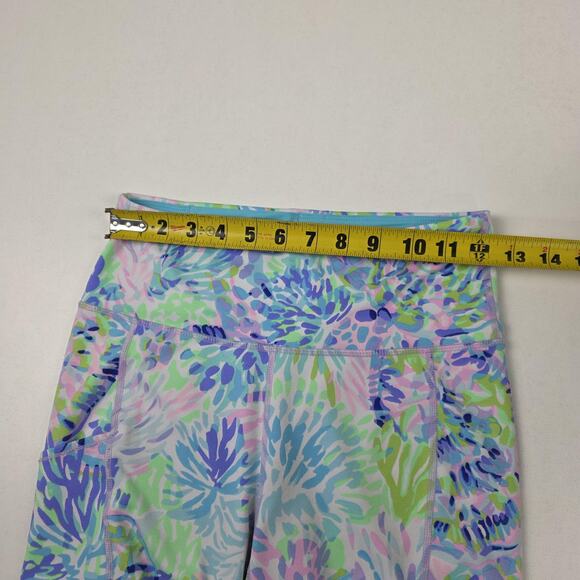 Lilly Pulitzer Luxletic Pants Womens Small Patterned Activewear Yoga Athletic - Picture 10 of 10